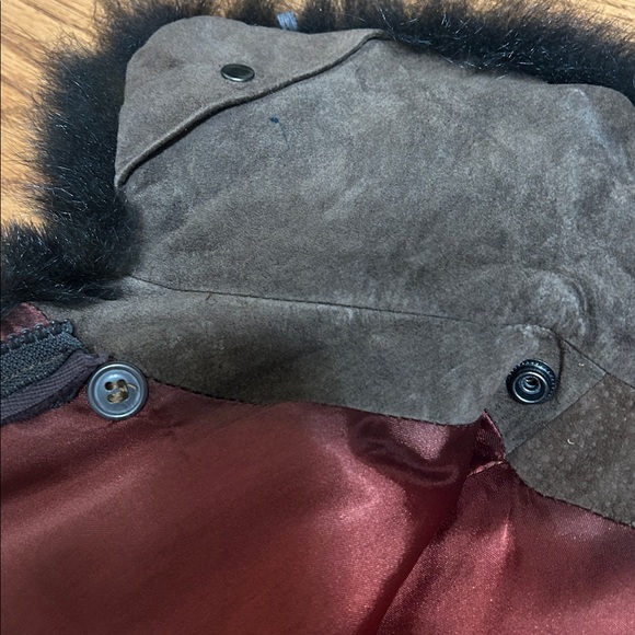 Andrew Marc Vintage Opossum Vest EUC Size Medium - Picture 4 of 5